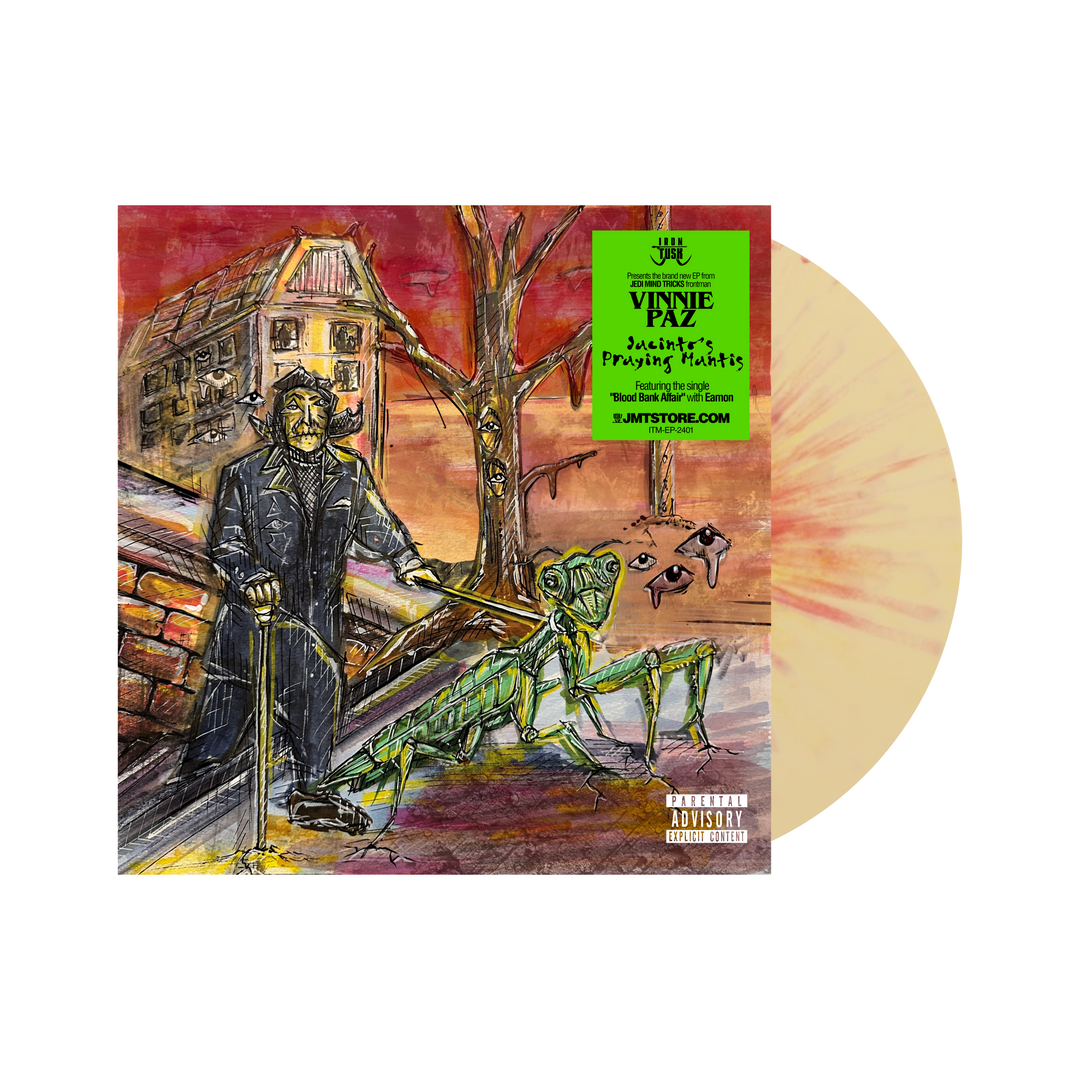 Vinnie Paz - Jacinto's Praying Mantis - Custard and Fruit Punch Splatter Vinyl Variant