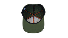 Load image into Gallery viewer, JMT - Custom Orange/Army Green/Black - Snapback Hat
