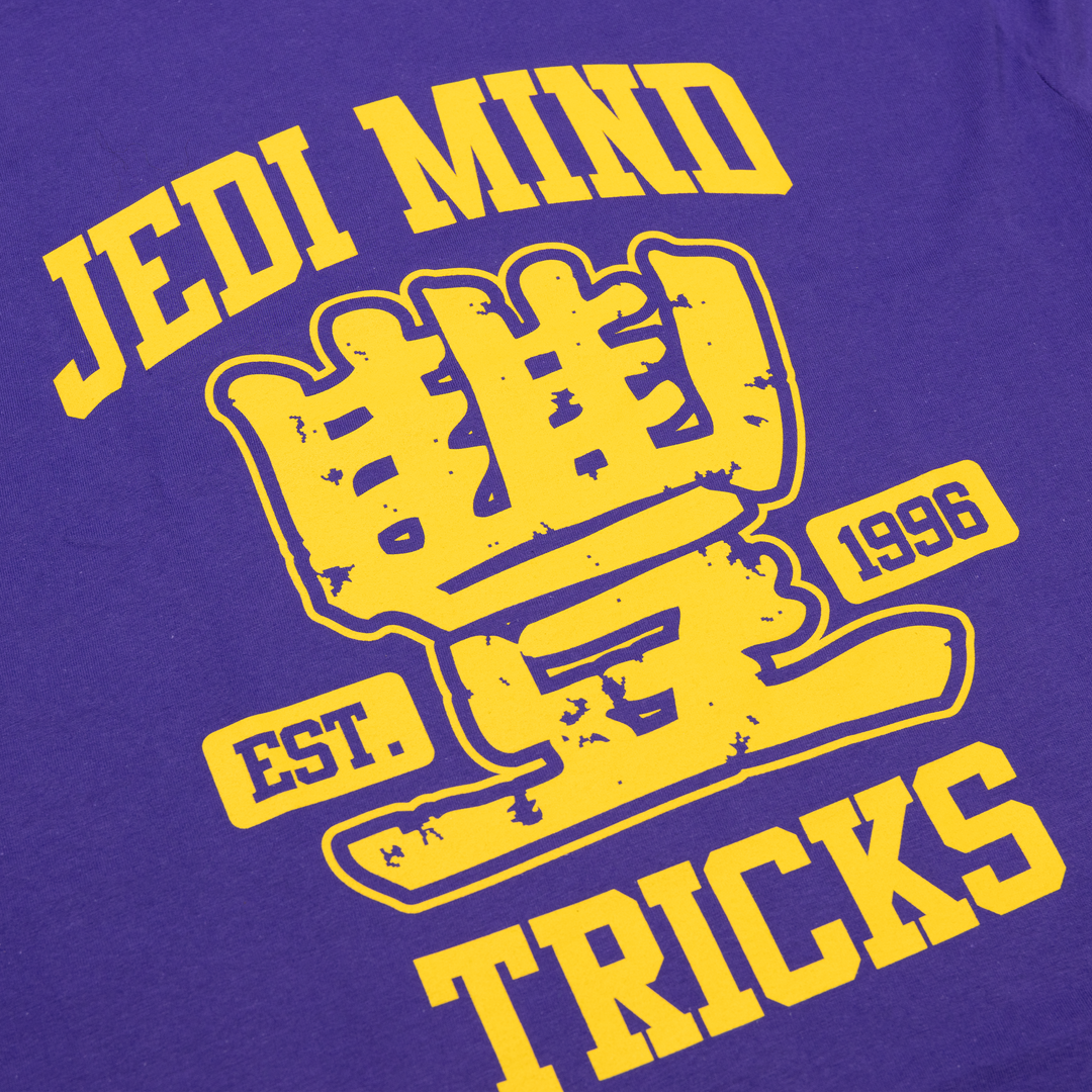 Jedi Mind Tricks - Athletic College Alt - Gold Ink on Purple Tee