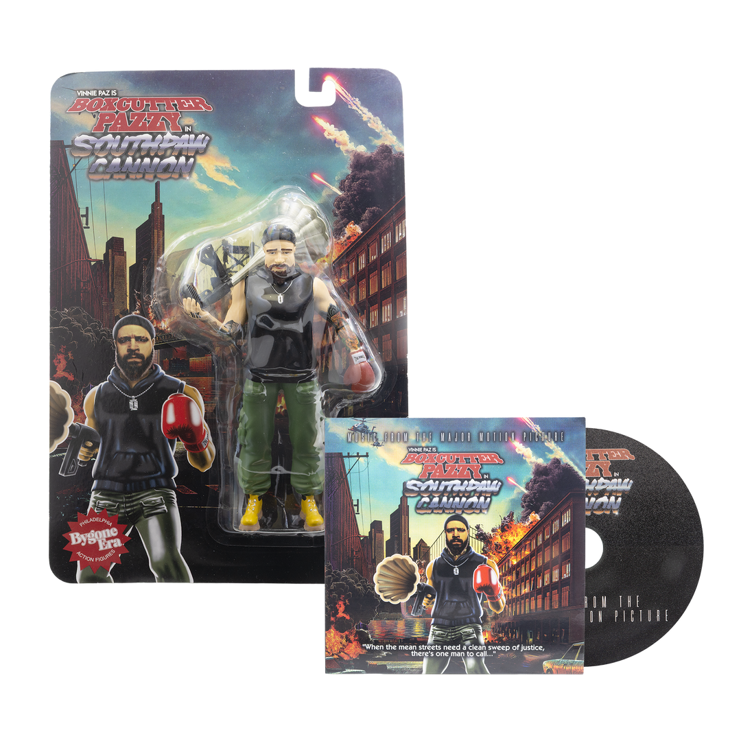 Boxcutter Pazzy - Limited Edition Action Figure & Southpaw Cannon CD Bundle