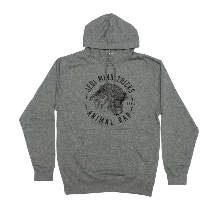 Jedi Mind Tricks - Animal Rap Lion - Gunmetal Heather Midweight Hoodie