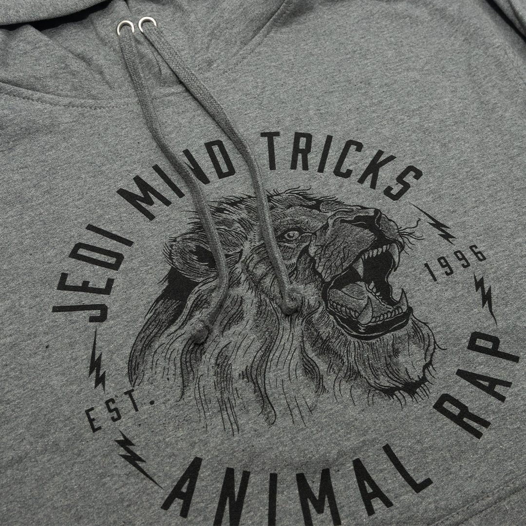 Jedi Mind Tricks - Animal Rap Lion - Gunmetal Heather Midweight Hoodie