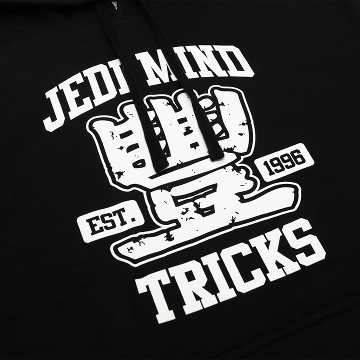 Jedi Mind Tricks - Athletic College Alt  - White on Black Midweight Hoodie