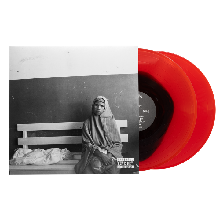 Vinnie Paz "God Sent Vengeance" - Ruby & Black Color in Color Effect 2LP (JMTstore.com exclusive)