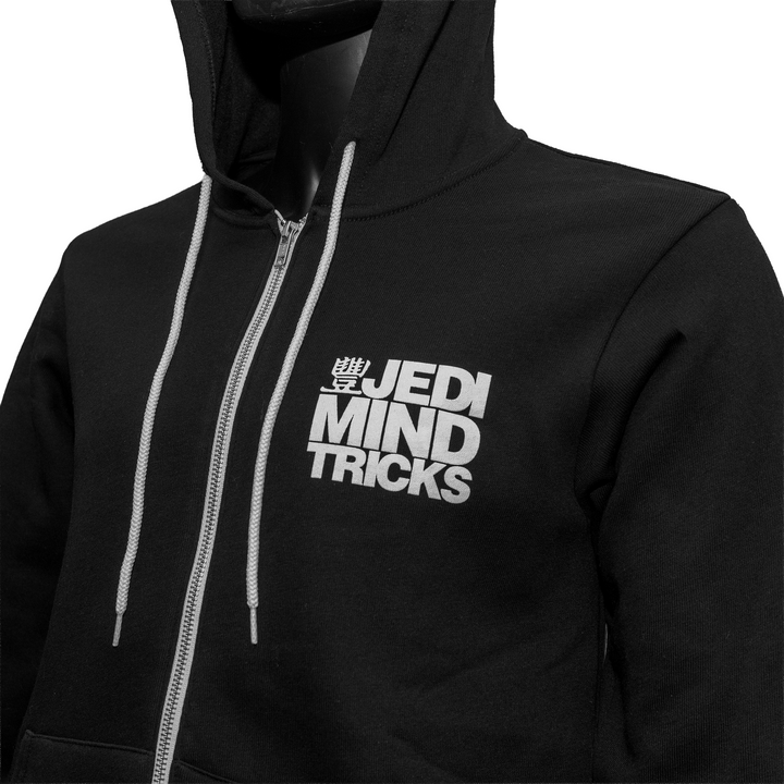 Mannequin shot of black Zip Hoodie