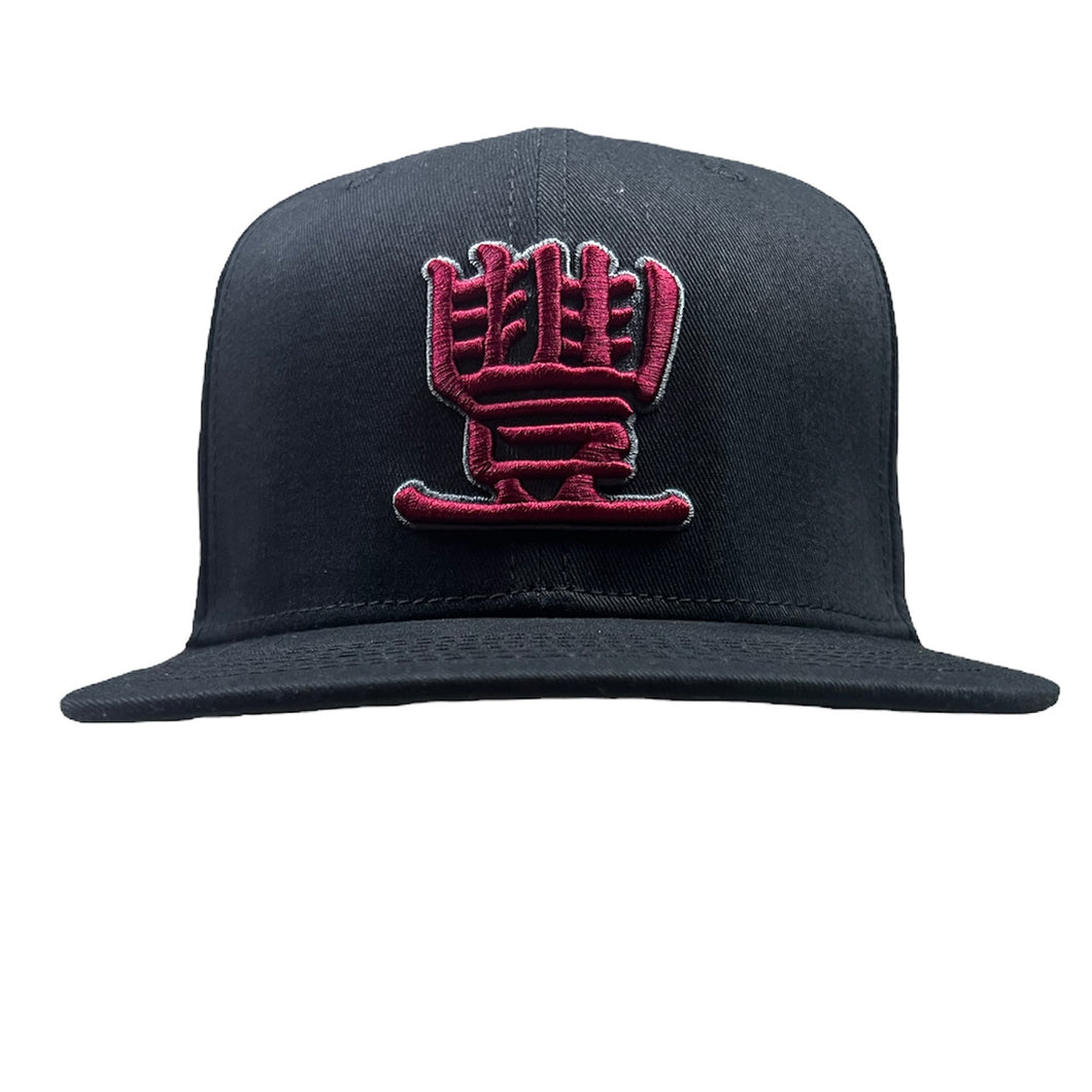 JMT - Custom Black/Maroon/Grey - Snapback Hat