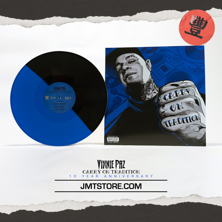 Vinnie Paz - "Carry On Tradition" 10th Anniversary - Black/Blue Split Vinyl