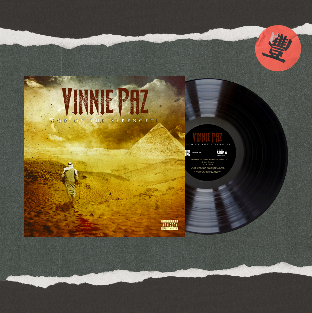 Vinnie Paz - "God Of The Serengeti" 10th Anniversary Pressing - Black 2LP